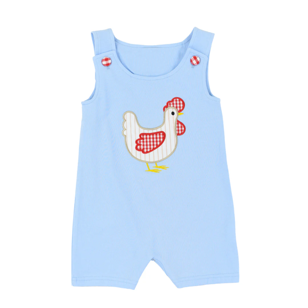 Toddle baby boy farm chicken romper preorder