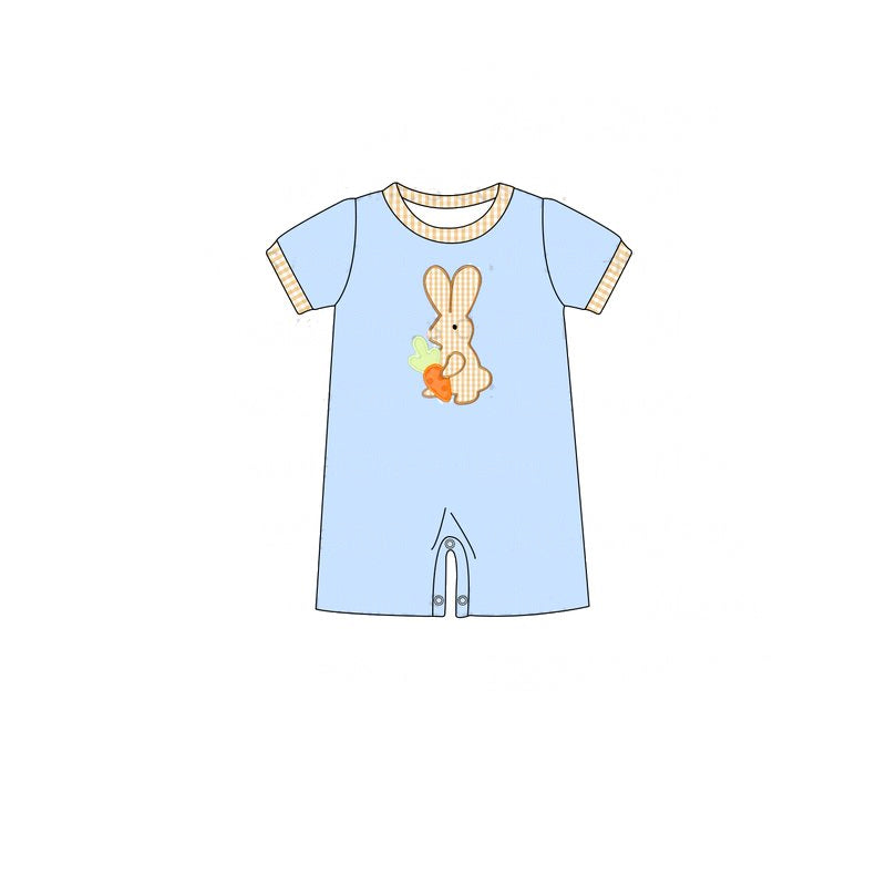 Toddle boy Easter bunny carrot romper preorder