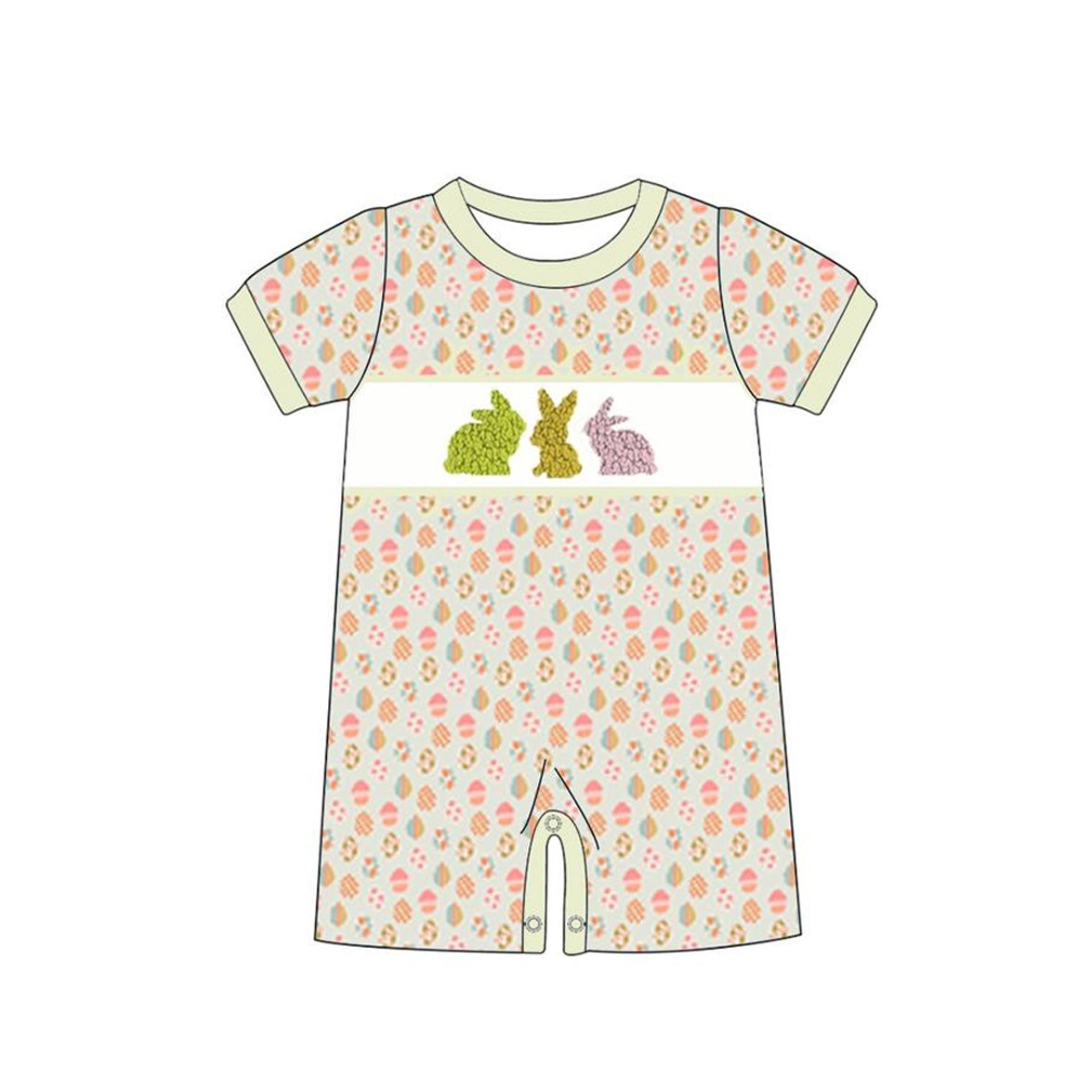 Toddle boy Easter bunny romper preorder