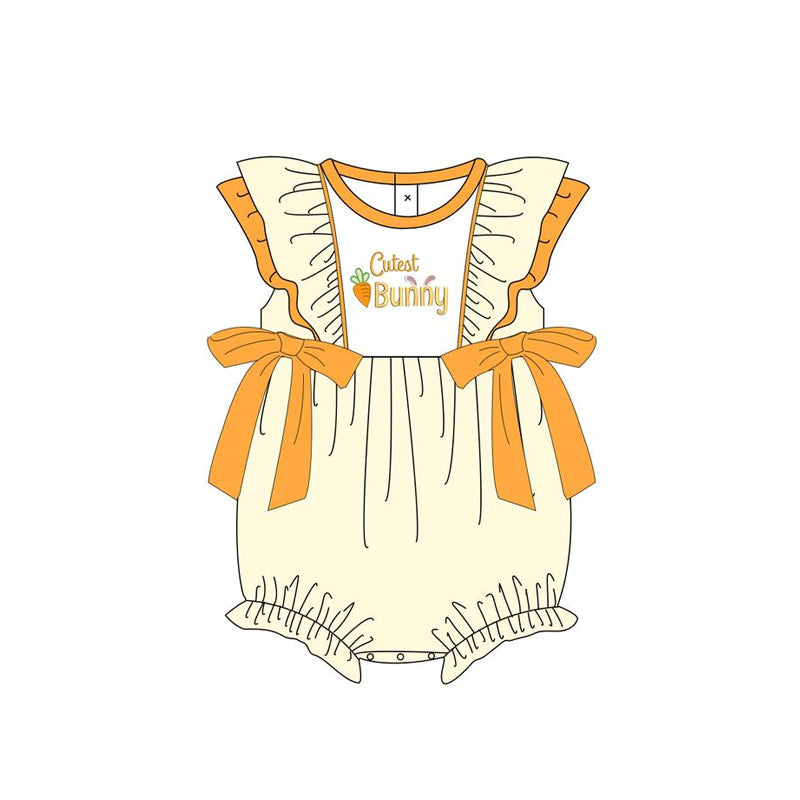 Toddle girl Easter cute bunny romper preorder