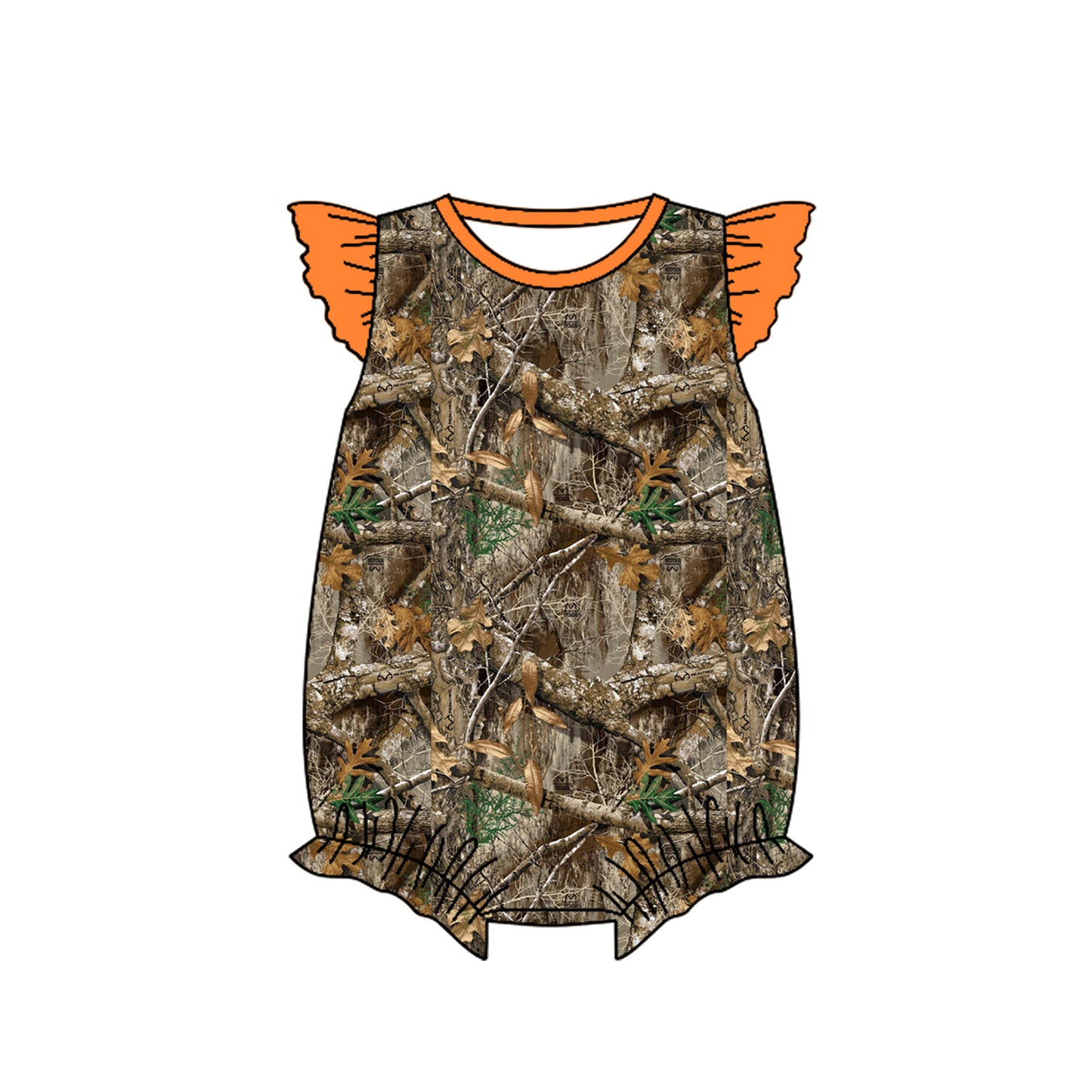 Toddle baby boy camo romper preorder