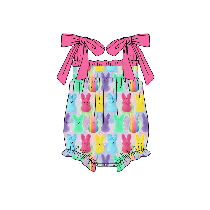 Toddle baby girls Easter bunny romper preorder