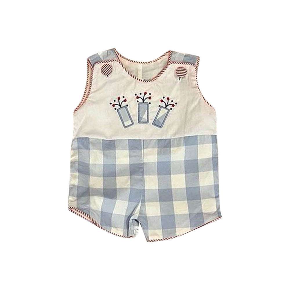 Toddle boy July 4th firework romper preorder