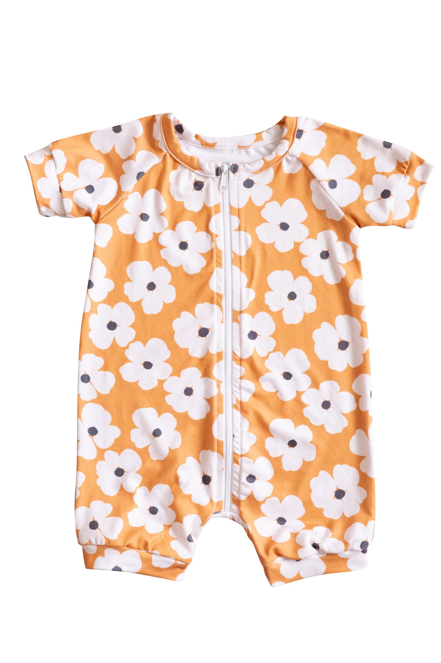 Toddle baby flower girls zip romper preorder