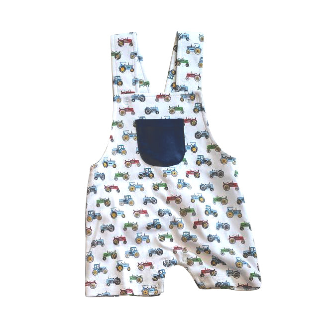 Toddle baby boy farm tractor romper preorder