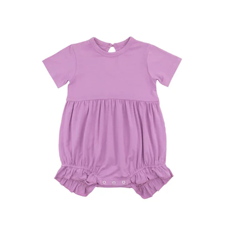 Toddle baby girl lavender cotton summer romper preorder