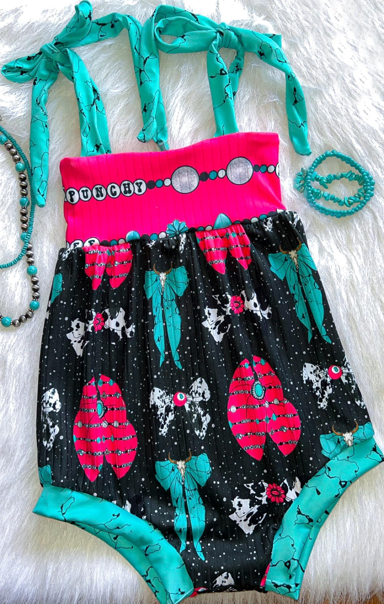 Western cowgirl summer romper preorder