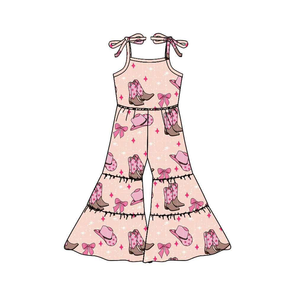 Cowgirl western boots wide leg jumpsuit preorder