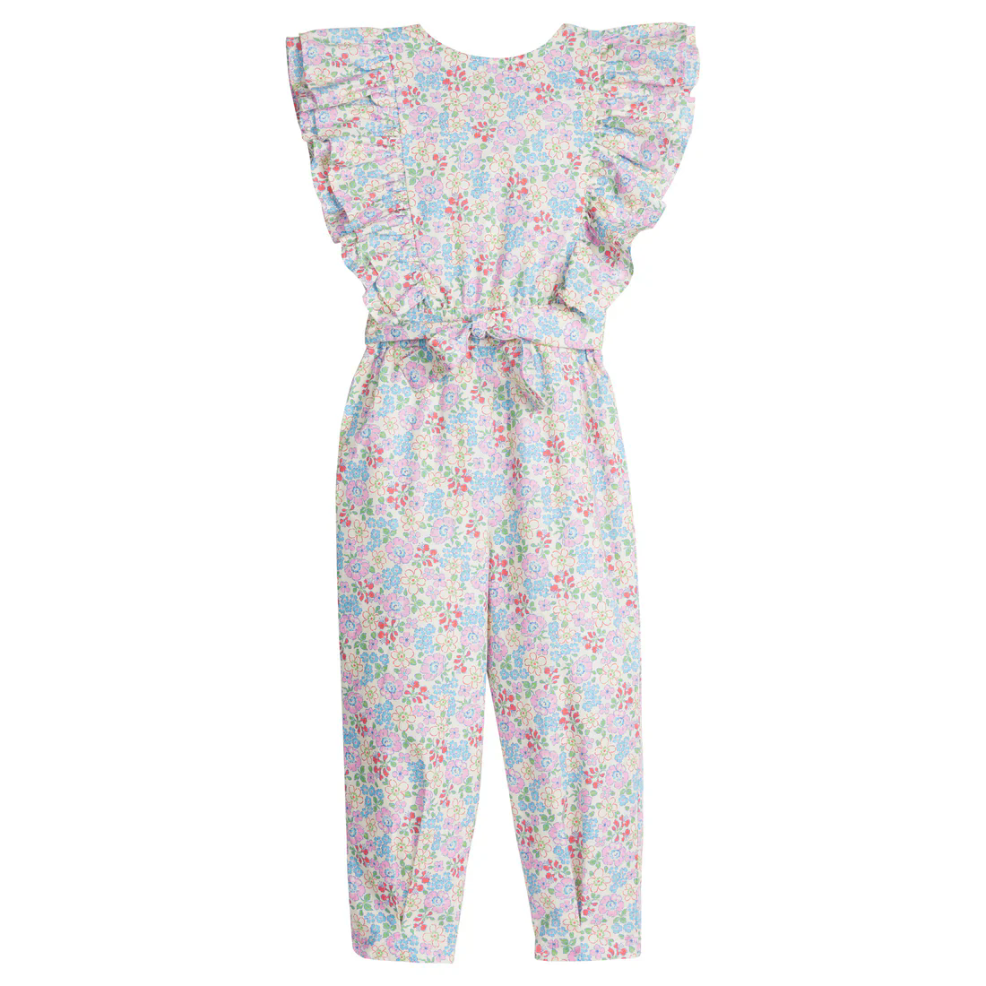 Pink flower girls wide leg jumpsuit preorder