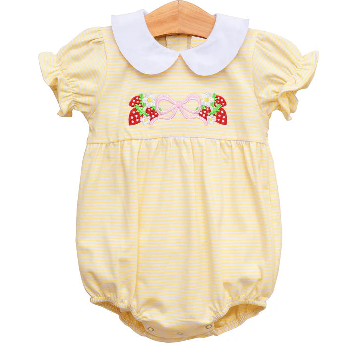 Toddle baby girl strawberry design summer romper preorder