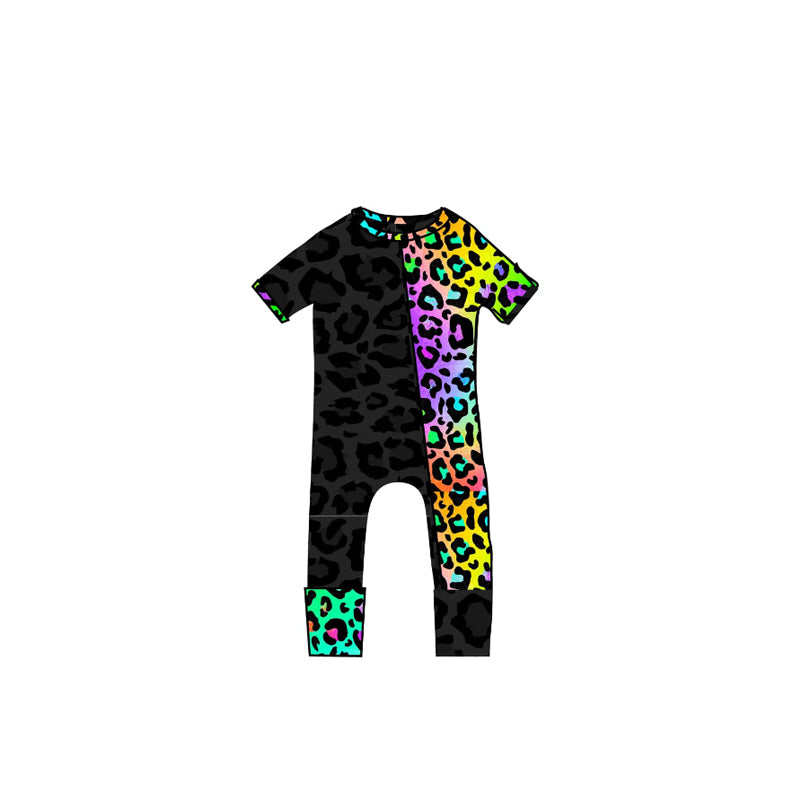Toddle baby girl cheetah summer romper preorder