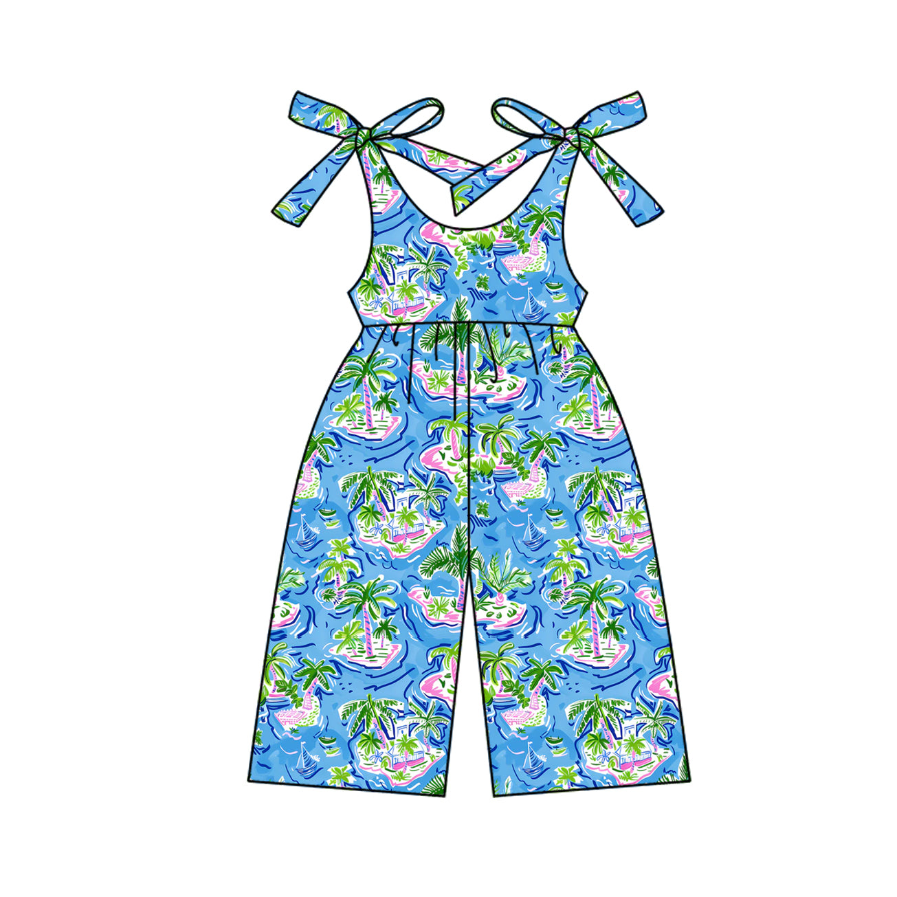 Toddle girls beach wear summer jumpsuit preorder
