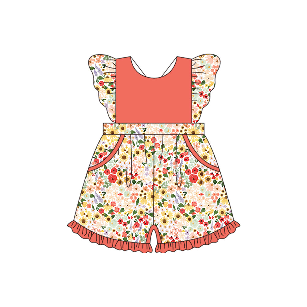 Toddle girls floral summer jumpsuit preorder