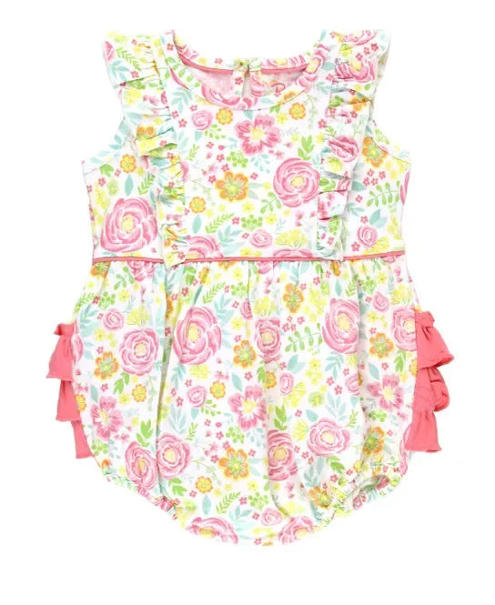 Toddle baby girl floral summer romper preorder