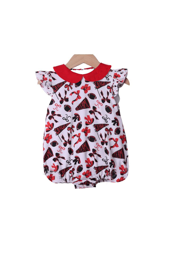 Toddle girls red team design romper preorder