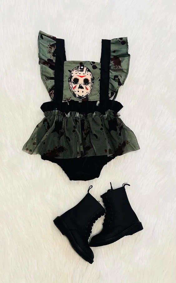 Toddle girl Halloween design romper preorder