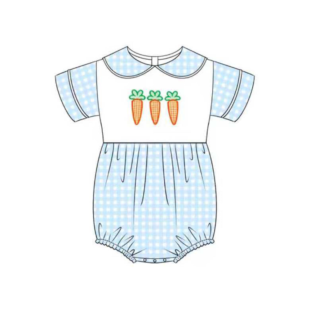 Easter carrot design girls romper preorder