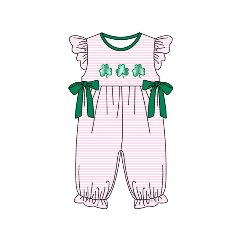 Baby girl Saint Patrick's Day holiday romper preorder