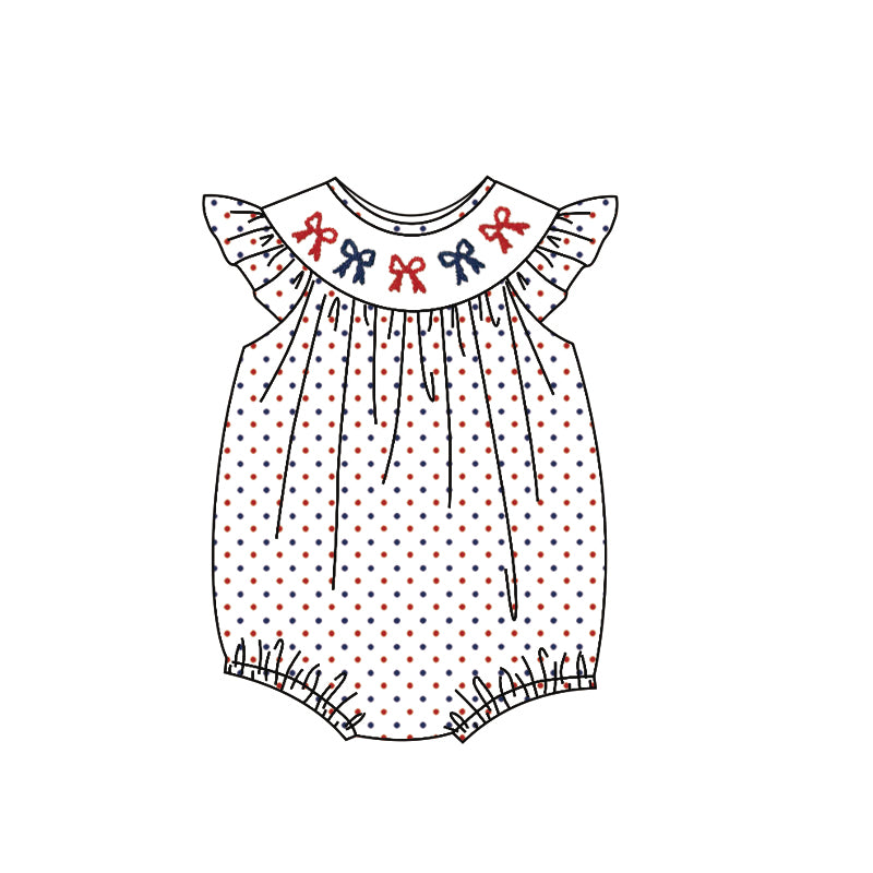 America girls July 4th toddle baby girls romper preorder