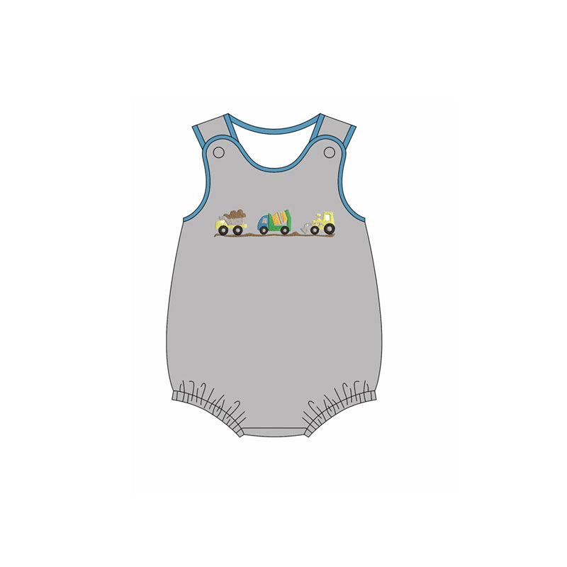 Construction print toddle baby romper preorder