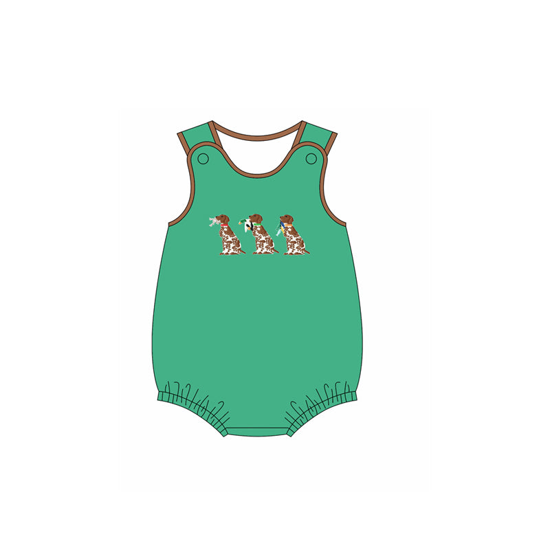 Hunting dog duck print toddle baby boy romper preorder