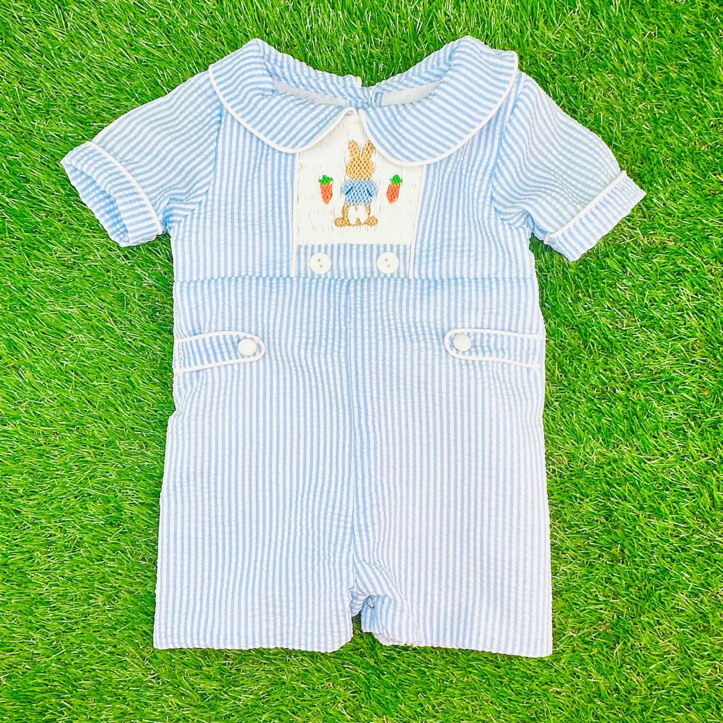 Toddle baby boy easter bunny romper preorder