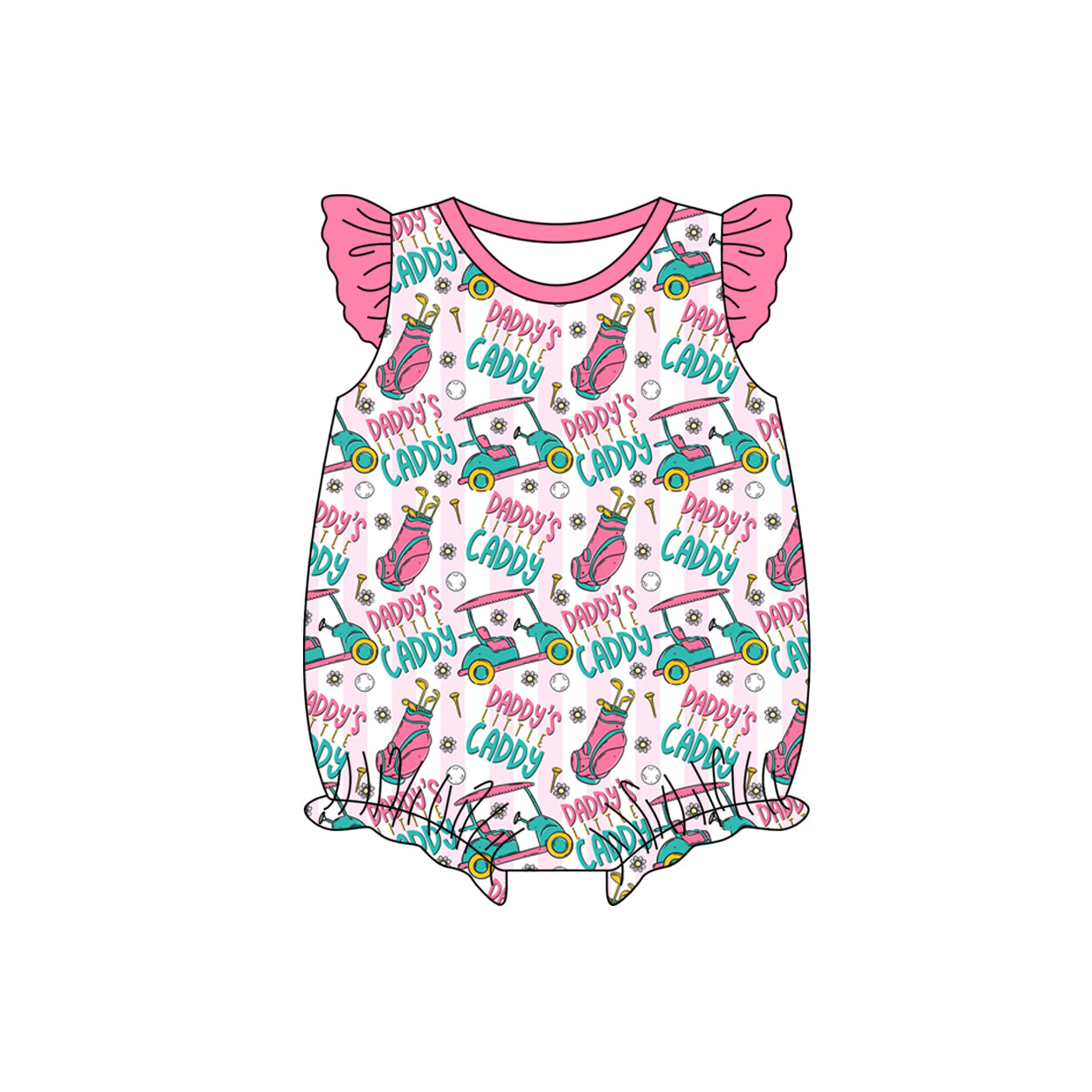 Daddys caddy toddle baby short sleeve romper preorder