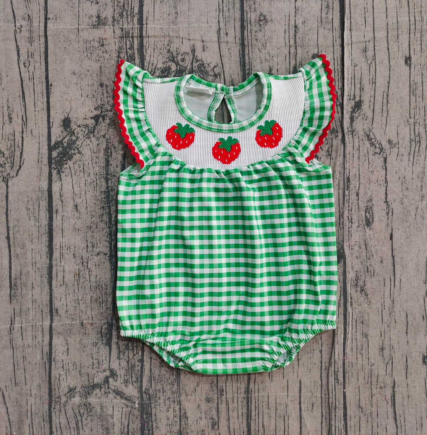 Strawberry design toddle baby romper preorder