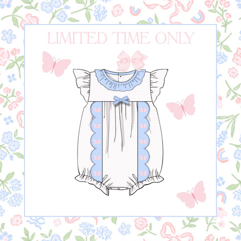 Butterfly design toddle baby romper preorder