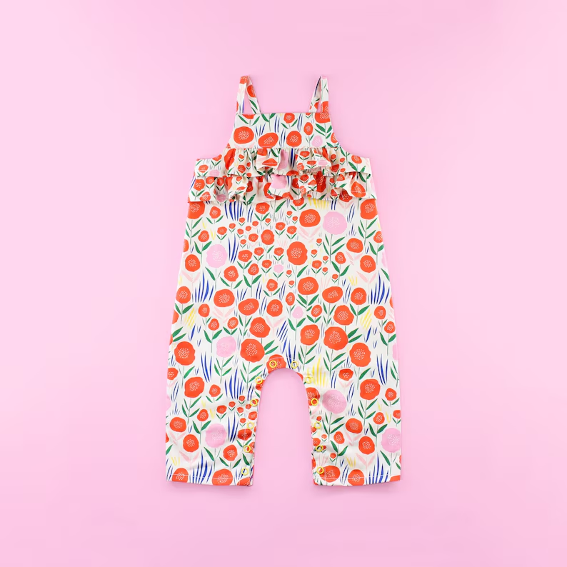 Flowers design toddle baby romper preorder