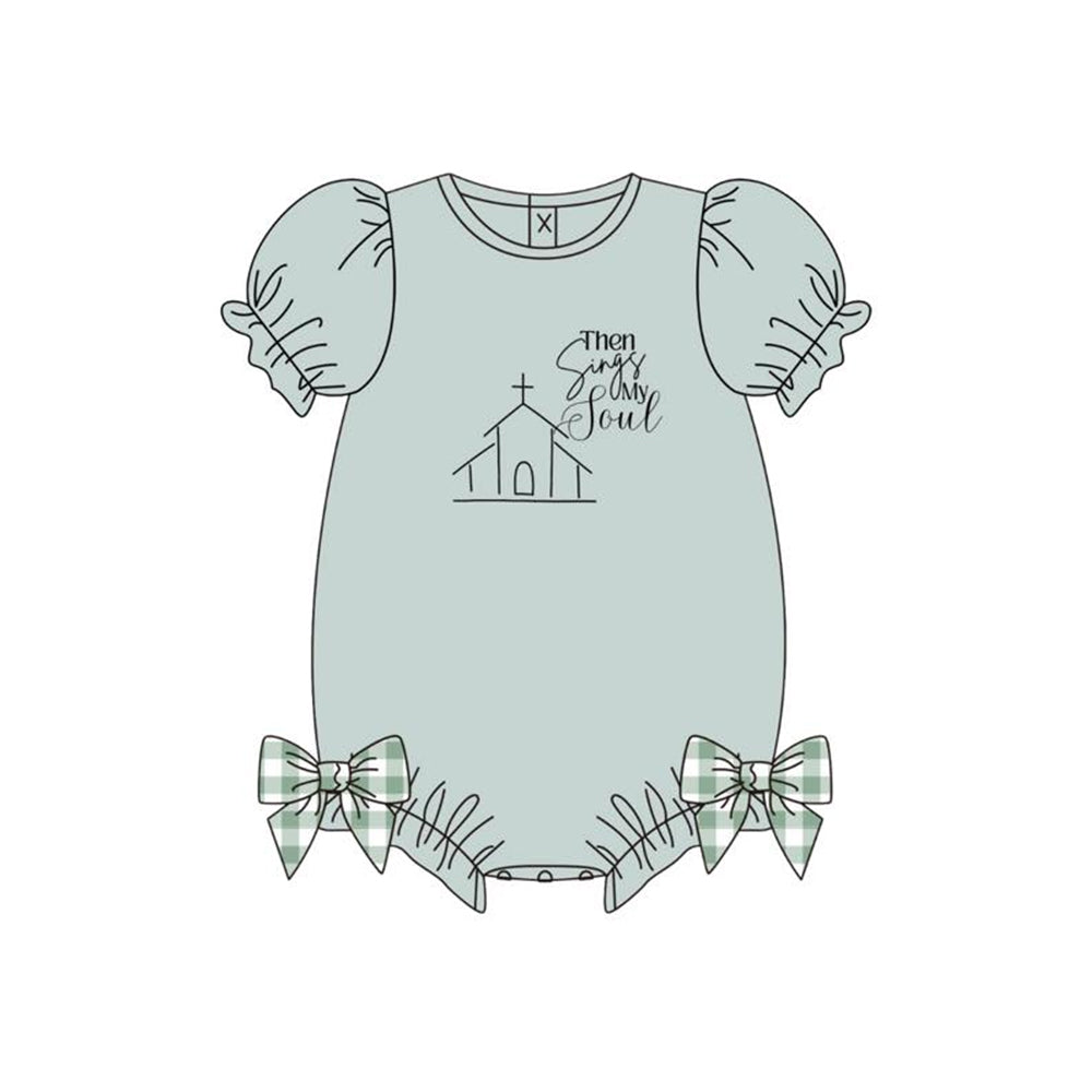 Easter cross toddle baby girl romper preorder