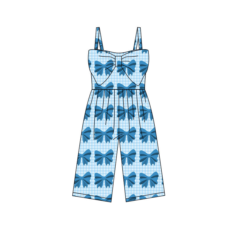Toddle girls blue bow design jumpsuit preorder
