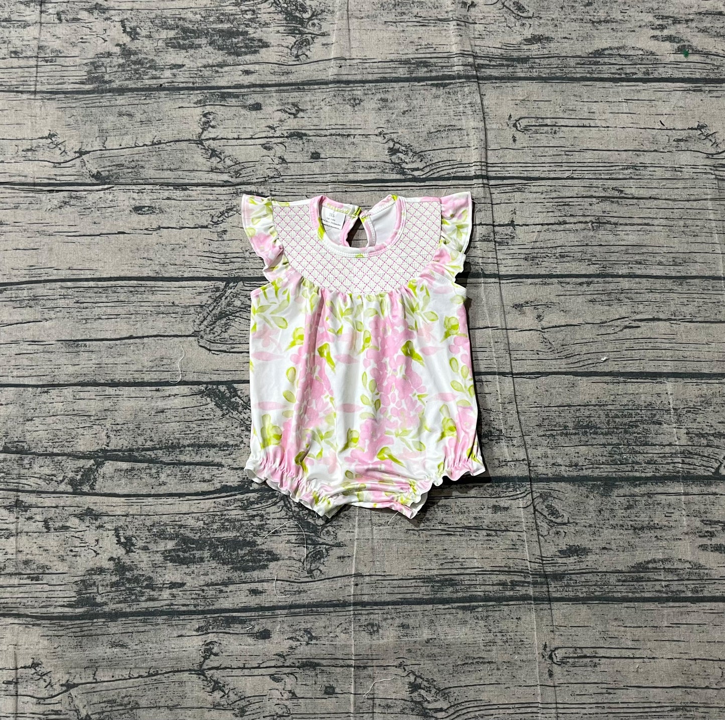 Pink flowers design toddle baby romper preorder
