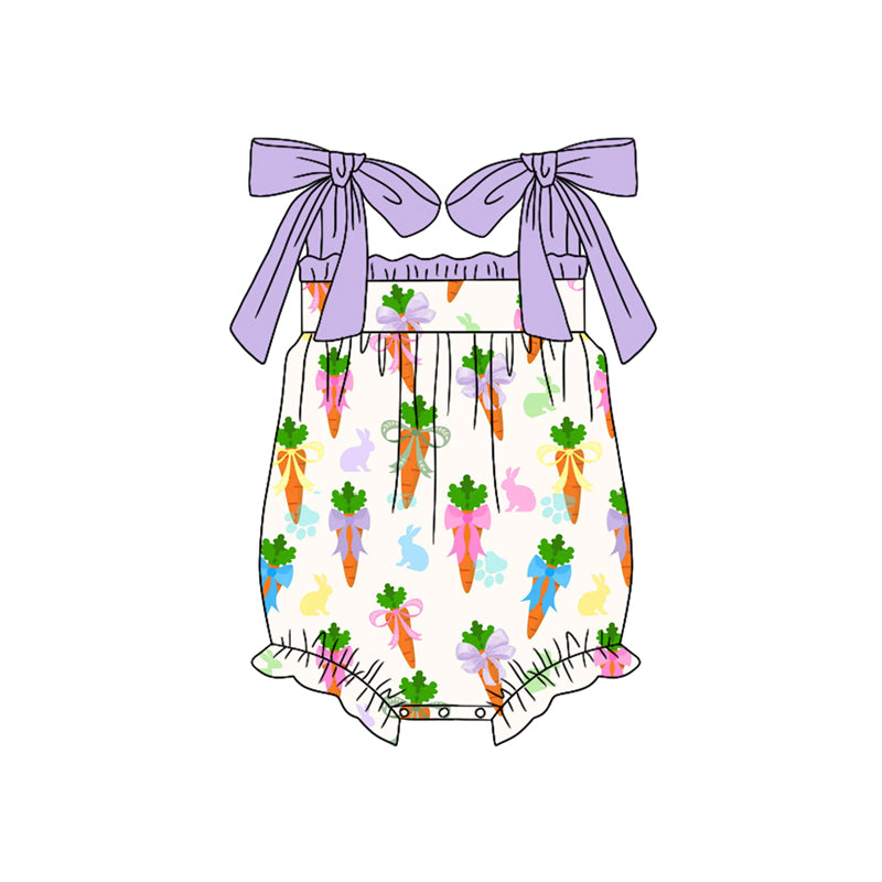 Easter carrots design baby romper preorder