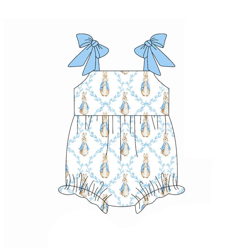 Easter bunny toddle girl romper preorder