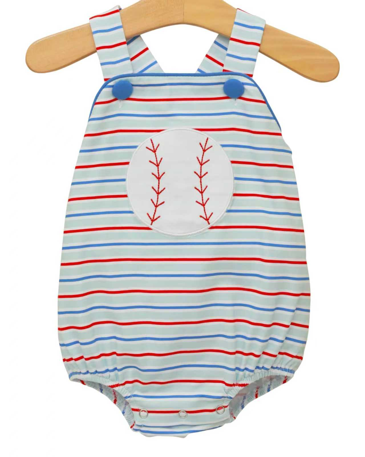 Baseball design toddle boy baby romper preorder
