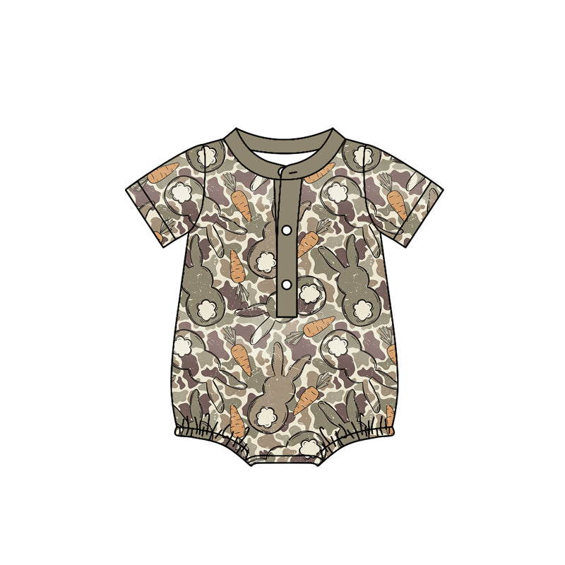 toddle boy easter bunny design romper preorder