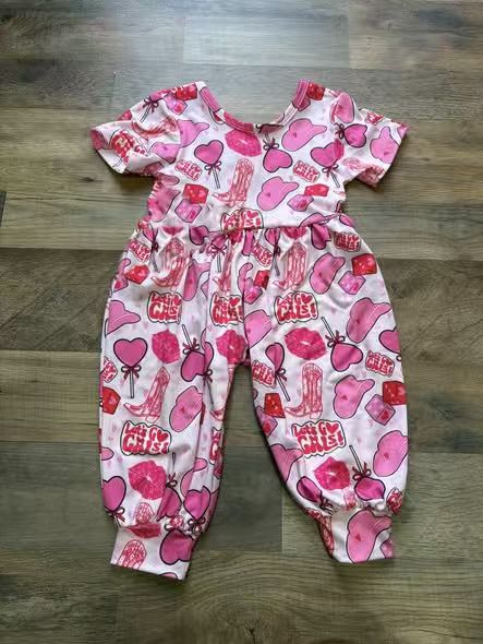 Toddle girls western jumpsuit preorder