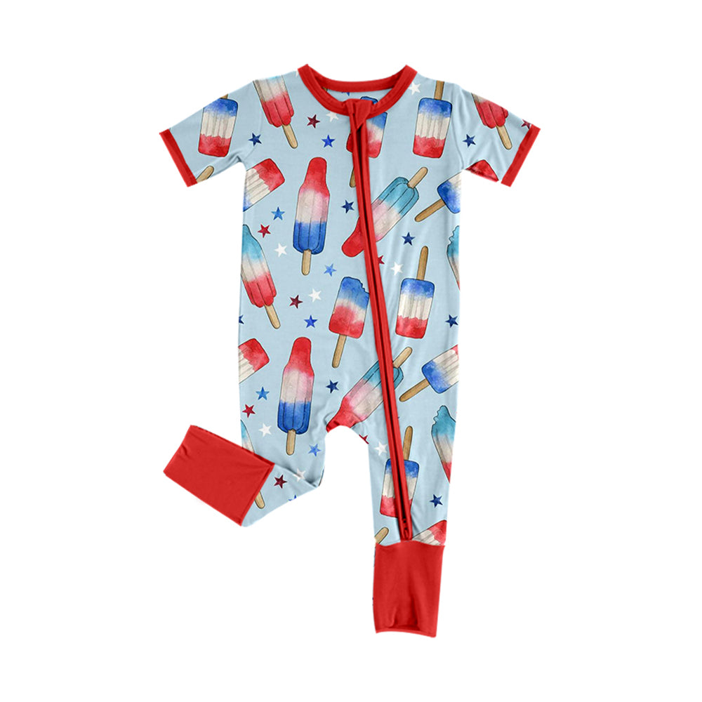 July 4th popsicle boy summer romper preorder
