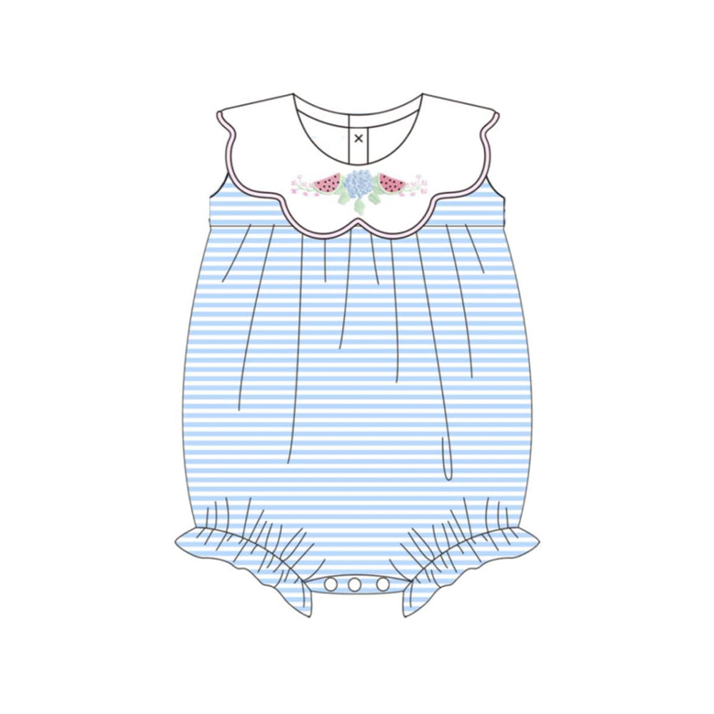 Watermelon print toodle girl summer romper preorder