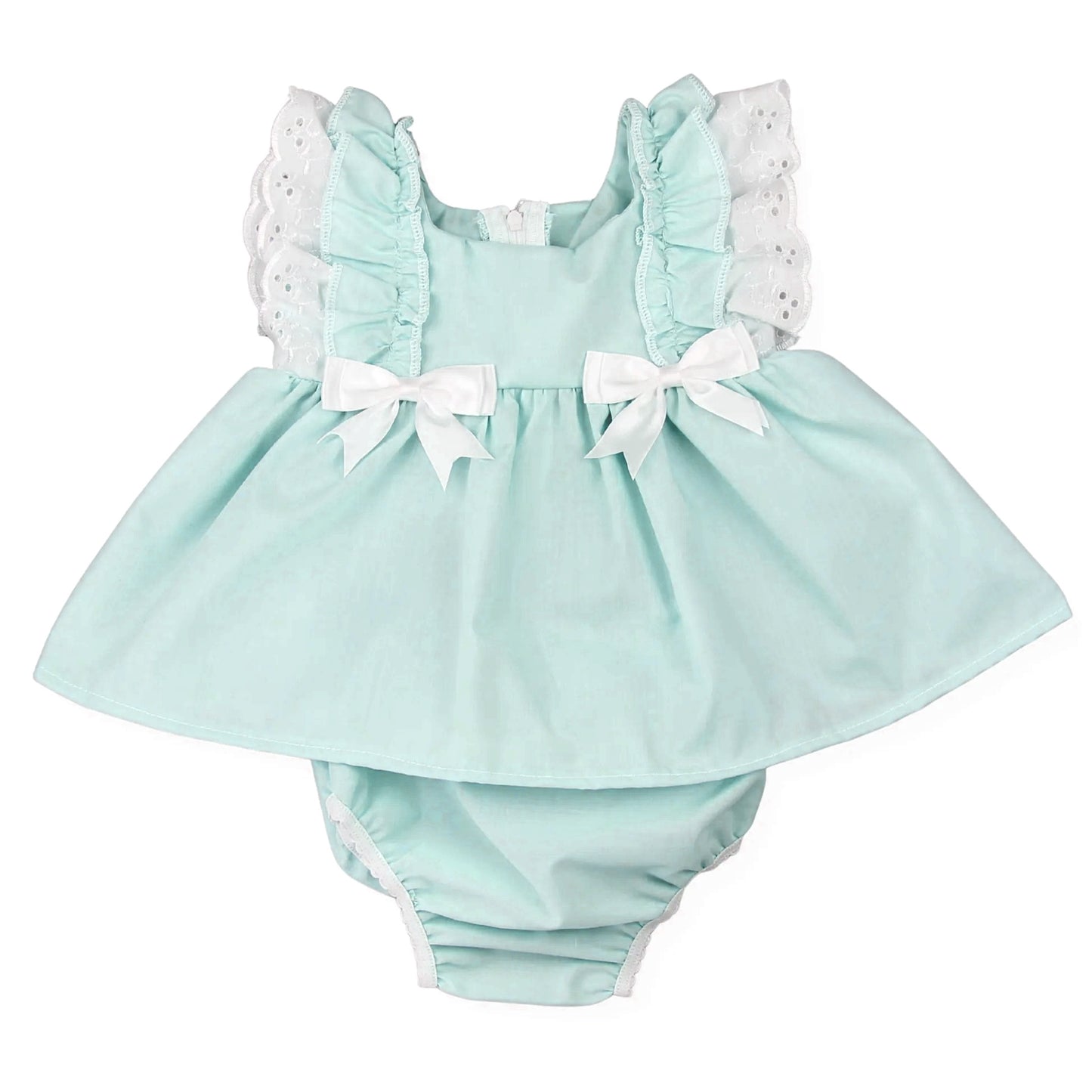 Mint green color toddle girls summer romper preorder