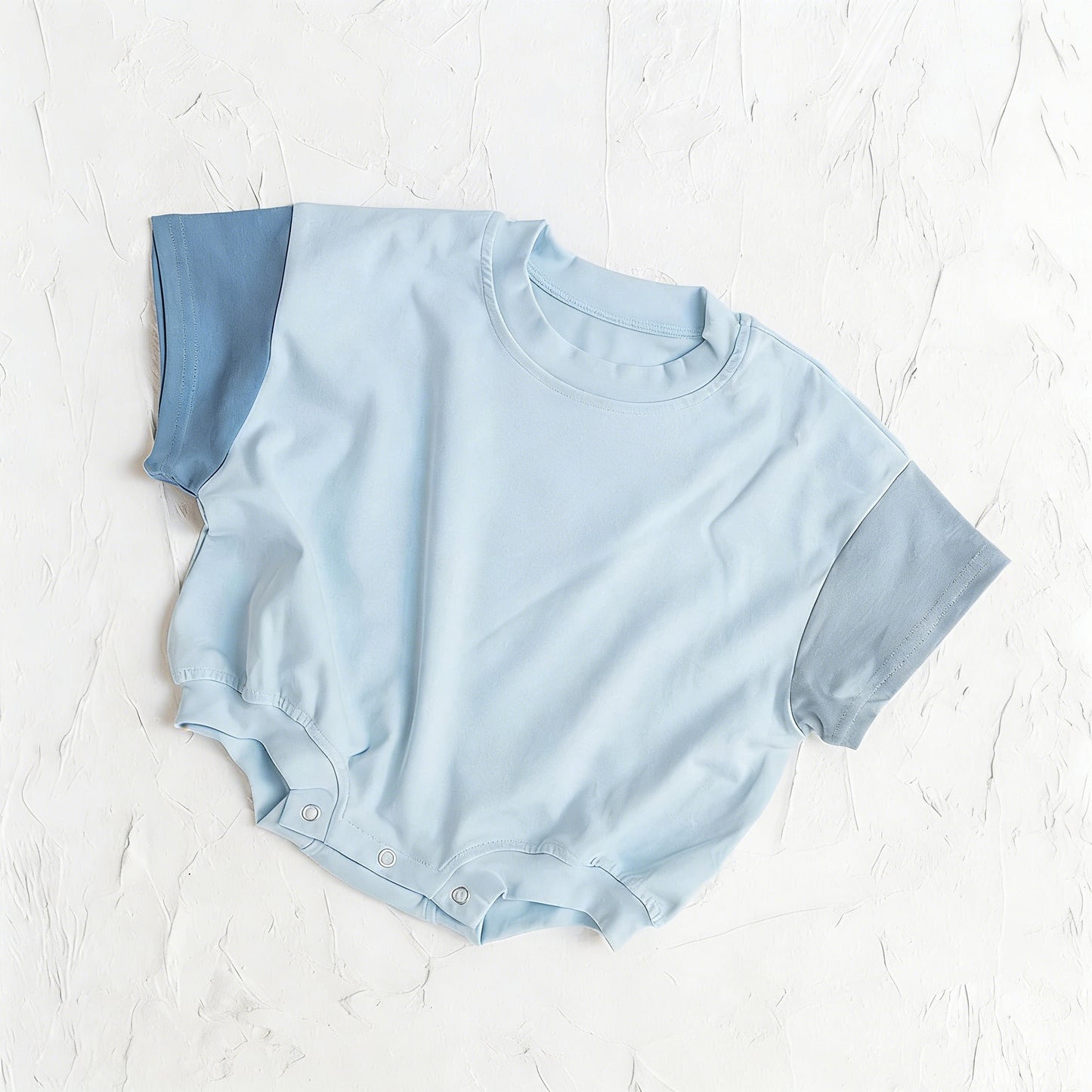 Sky blue color infant baby girl summer romper preorder