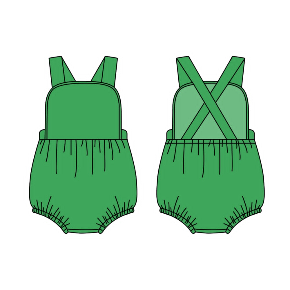 Toddle baby girl green color romper preorder