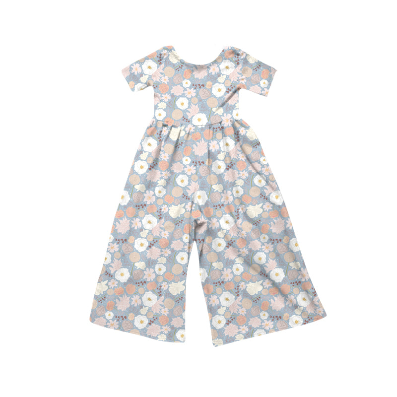Flowers design girls summer jumpsuit preorder