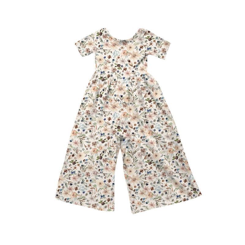 Flowers design girls summer jumpsuit preorder