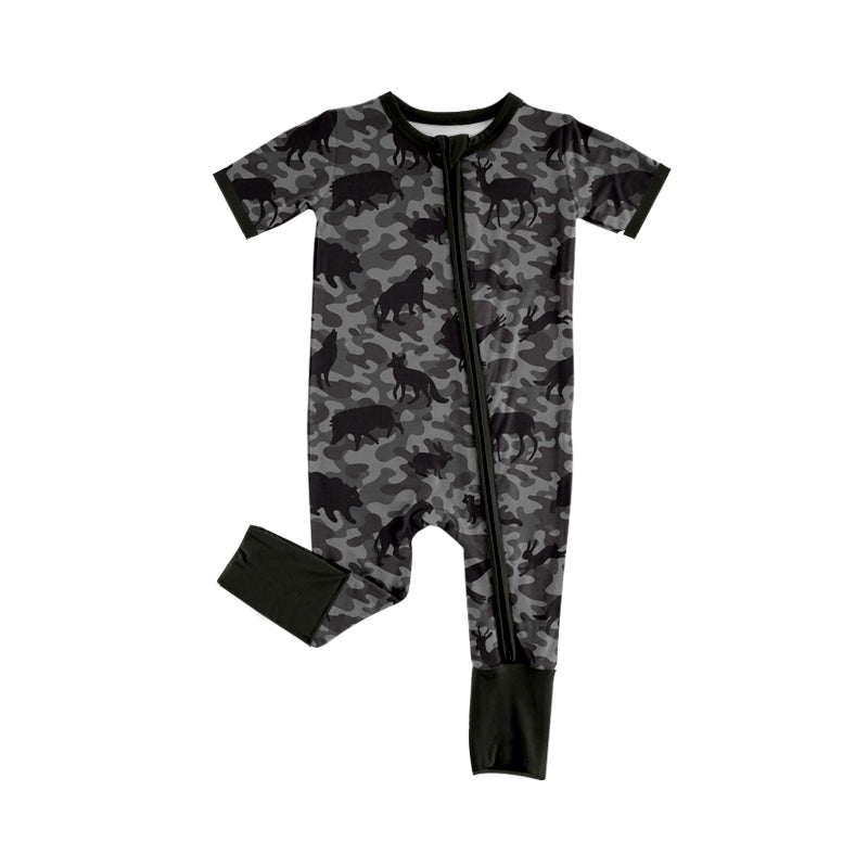 Toddle baby deer camo short sleeve romper preorder