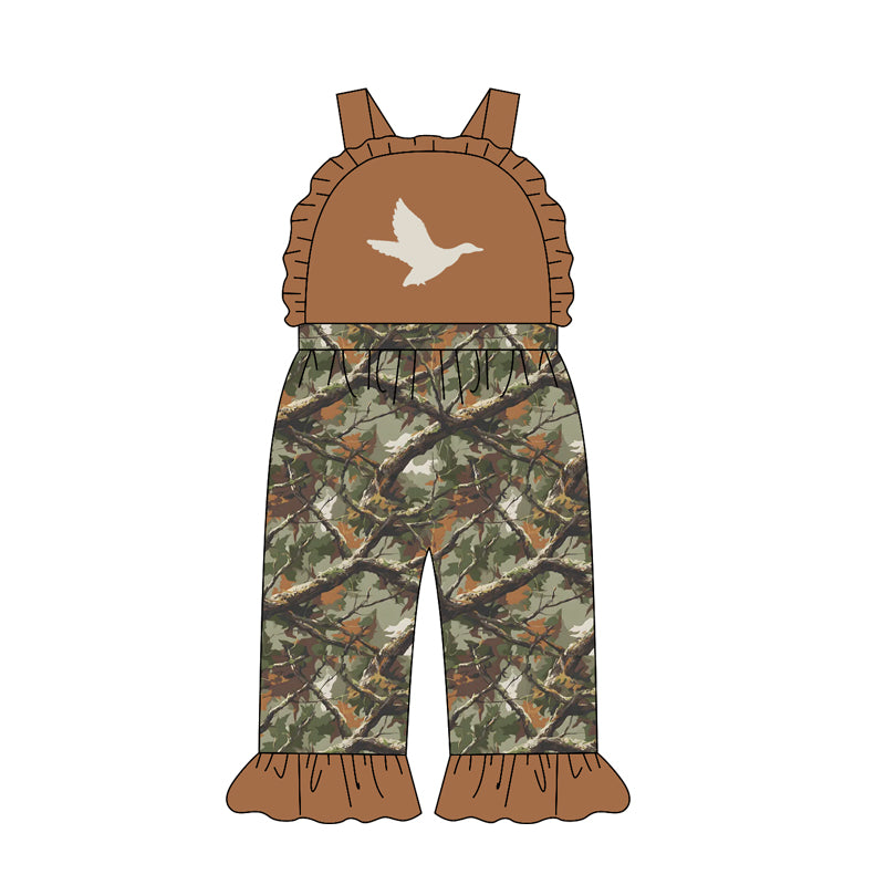 Duck camo design girls summer jumpsuit preorder
