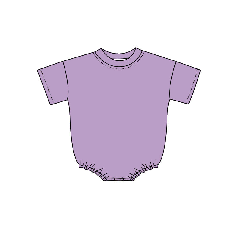 Toddle baby short sleeve lavender romper preorder