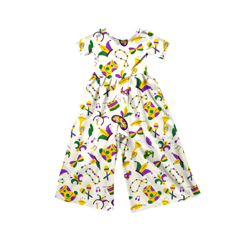Toddle girls Mardi Gras jumpsuit preorder