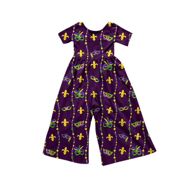 Toddle girls Mardi Gras jumpsuit preorder